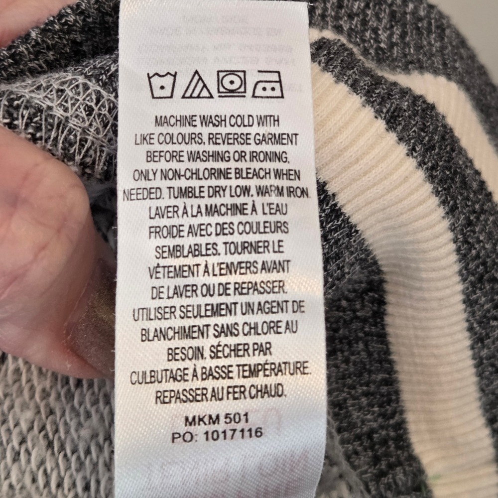 Hatley Heritage Grey Cream Moose Applique Raglan Sweatshirt Women's XL XL/TG - Picture 13 of 14